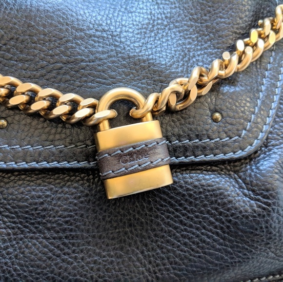 Authentic Chloe handbag with padlock and key - Picture 7 of 8